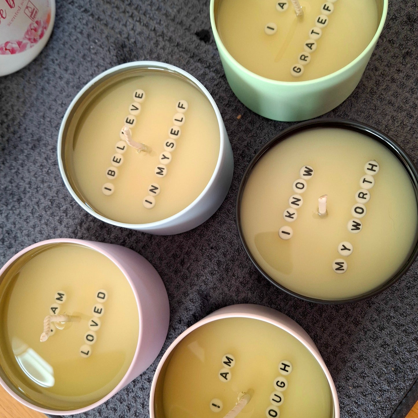 Affirmation candles