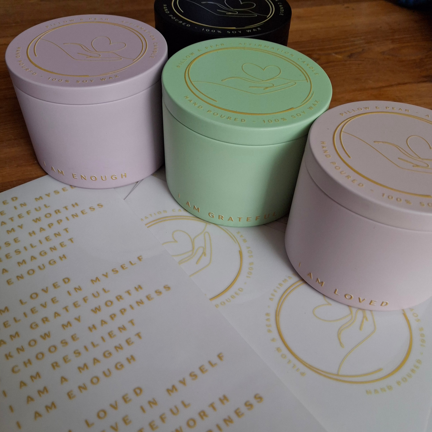 Affirmation candles