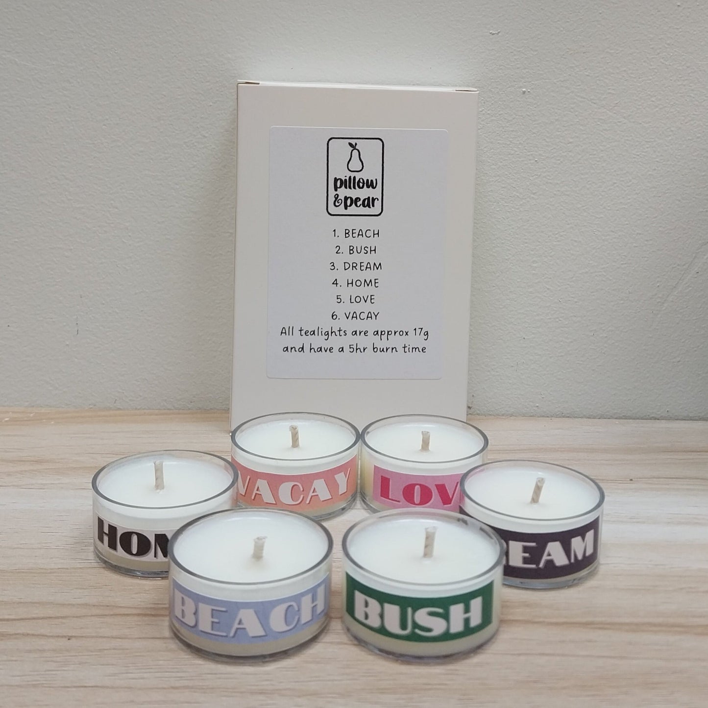 Tealight sample box